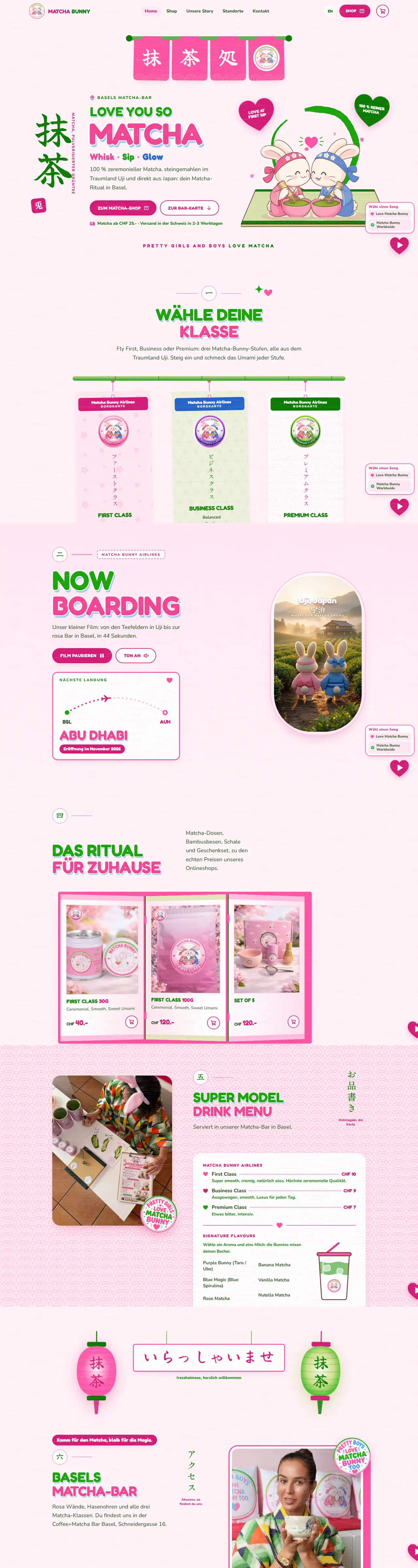Matcha Bunny Website