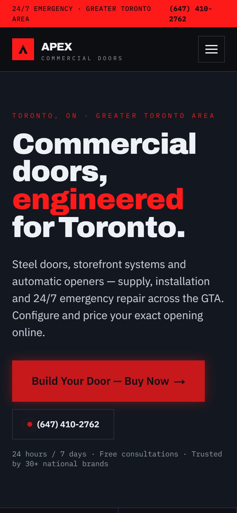 Apex Commercial Door mobil